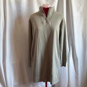 George Women's Long Sleeve Khaki Dress